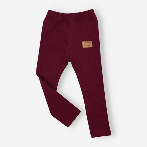 KAR-0041/BOR Lagarto Verde Mädchen-Leggings, Burgunderrot