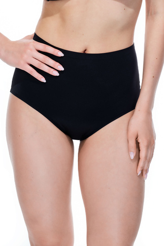 3151 Spiman Nero Nahtlose, hochgeschnittene Shapewear-Slips aus Mikrofaser
