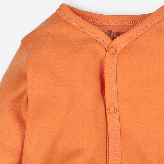NINI ABN-3964 Baby-Strampler orange 100% Bio-Baumwolle