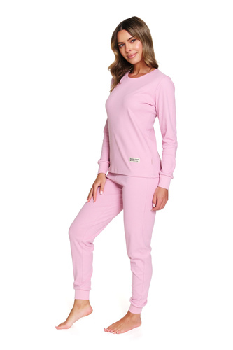 7349 Doctor Nap Damen-Baumwollpyjama – bequem und klassisch – Papaya