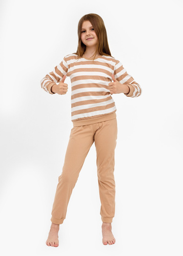 947/198 Mädchenpyjama Cornette Molly 2 | 100 % Baumwolle, lange Ärmel, Bündchen, Box