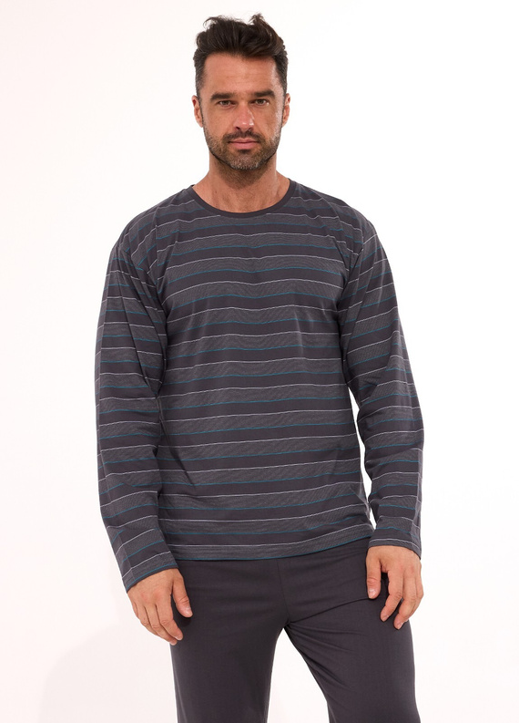 138/57 Cornette Verschiedene Herrenpyjamas | Baumwolle, Streifen, Langarm, Box