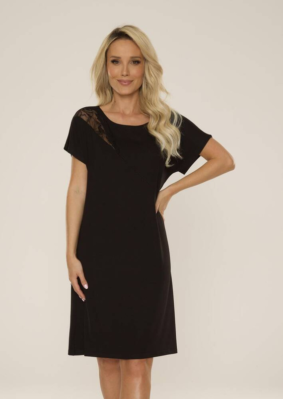 737 Velar Forex Nachthemd - schwarz