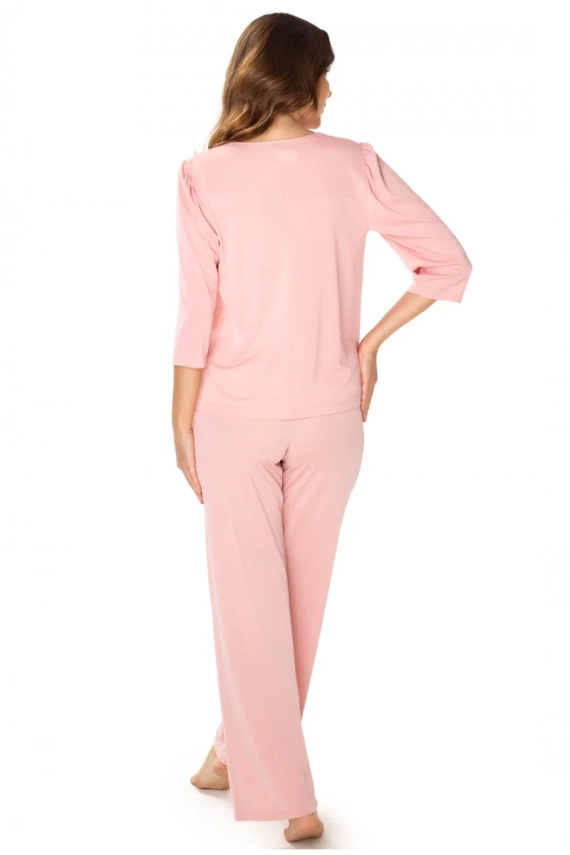 86658 Patrycja Damenpyjama Mewa dunkelrosa