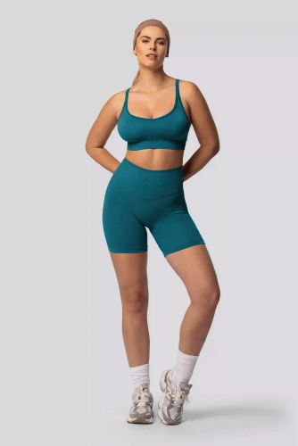 Spaio PUSH-UP PRO formende nahtlose Shorts Fitness hoher Bund tale blue