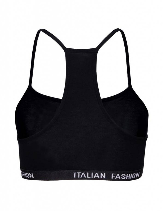 Nikola Mädchen-BH, schmaler Träger Italian Fashion- schwarz