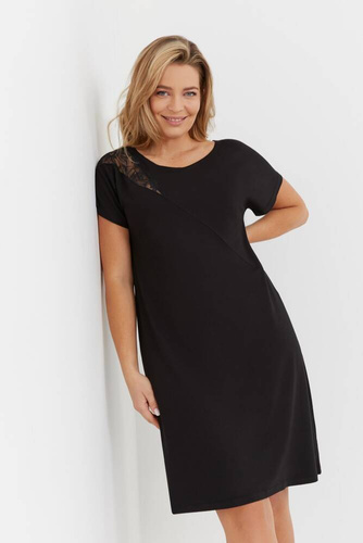 737 Velar Forex Nachthemd - schwarz