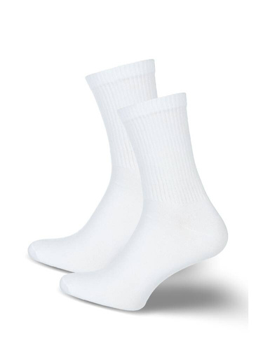 0095 LOS! glatte Milena Herrensocken - weiß
