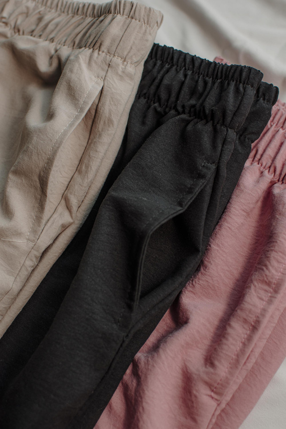 Maeve 875 De Lafense Damen Pyjamahose - lang, einfarbig, mit Taschen - schwarz