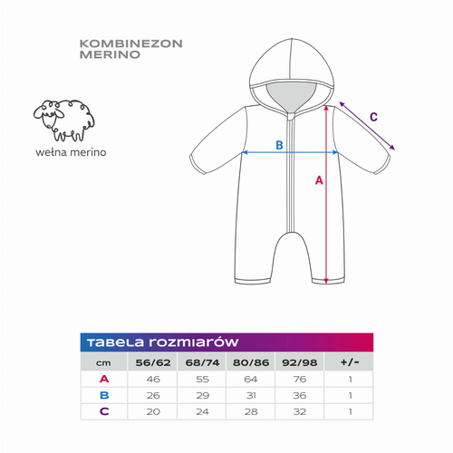 Eevi Baby-Overall aus Merinowolle – Marineblau, weich und atmungsaktiv