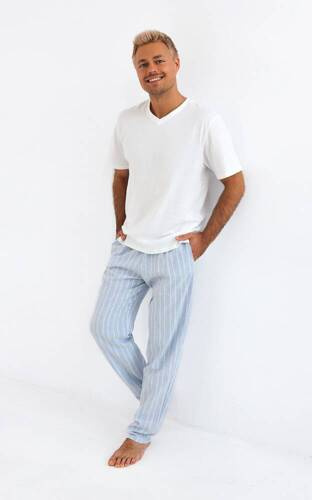 David Sensis Schlafanzug für Männer - Perle