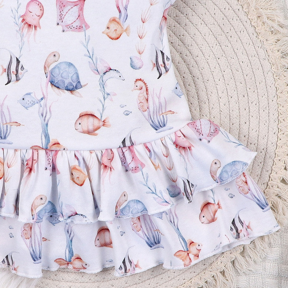 ABN-5486 Underwater World Nini Babykleid – Bio-Baumwolle, leicht und weich