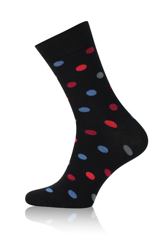 M21 Herren Langsocken Italian Fashion - schwarz/bordeaux/graphit