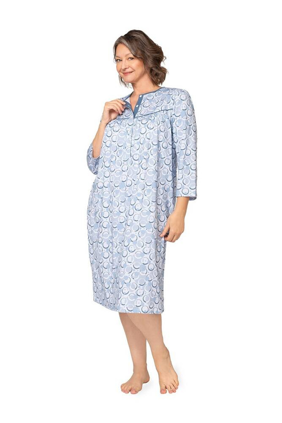 204 Bogna II Martel Nachthemd mit Reißverschluss – Blau 26
