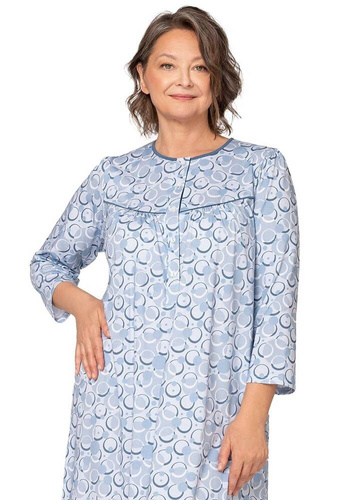 204 Bogna II Martel Nachthemd mit Reißverschluss – Blau 26