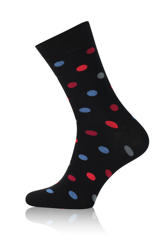 M21 Herren Langsocken Italian Fashion - schwarz/bordeaux/graphit