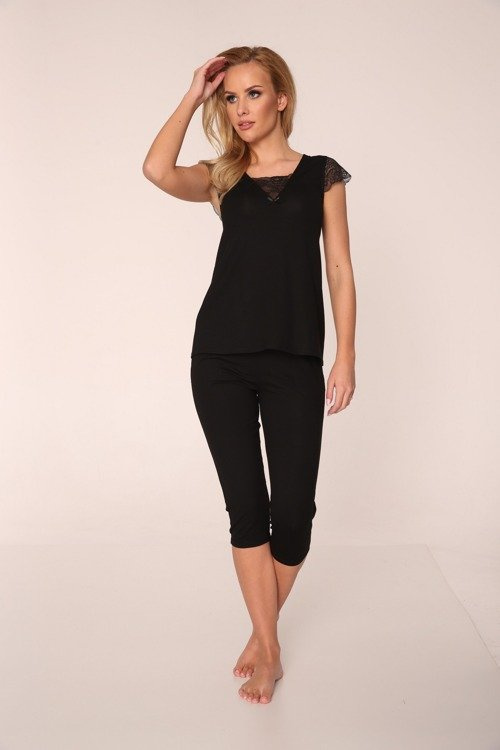 341 Fanny Damen Schlafanzug Forex - schwarz