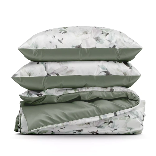 Bettwäsche Loti Design 91 Blumenmuster wendbar weich mit Reißverschluss