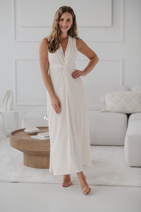 Loop Maxi Umstands- und Stillkleid Milk&Love Creme