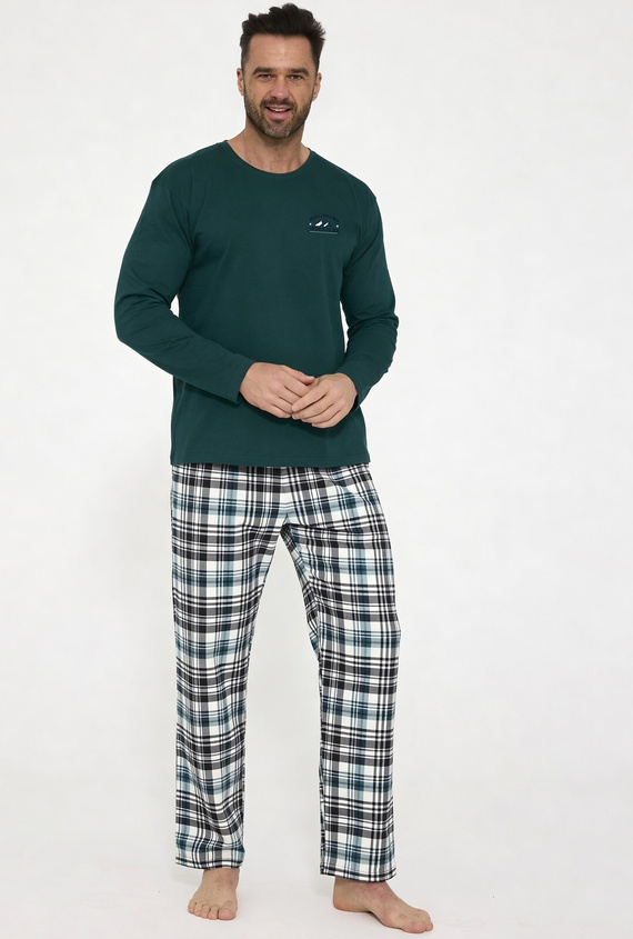 124/219 Ready 5 Herren-Pyjama Cornette – aus Baumwolle, langärmelig