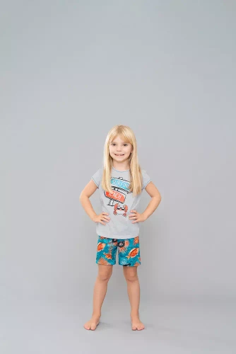 Oceania Mädchen Schlafanzug Italian Fashion - melange/print