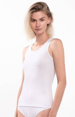 L-4005 TT-01 Tank Top Lama Damen T-Shirt – weiß