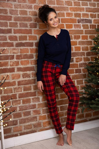 Yvette Sensis Damenpyjama – Marineblau