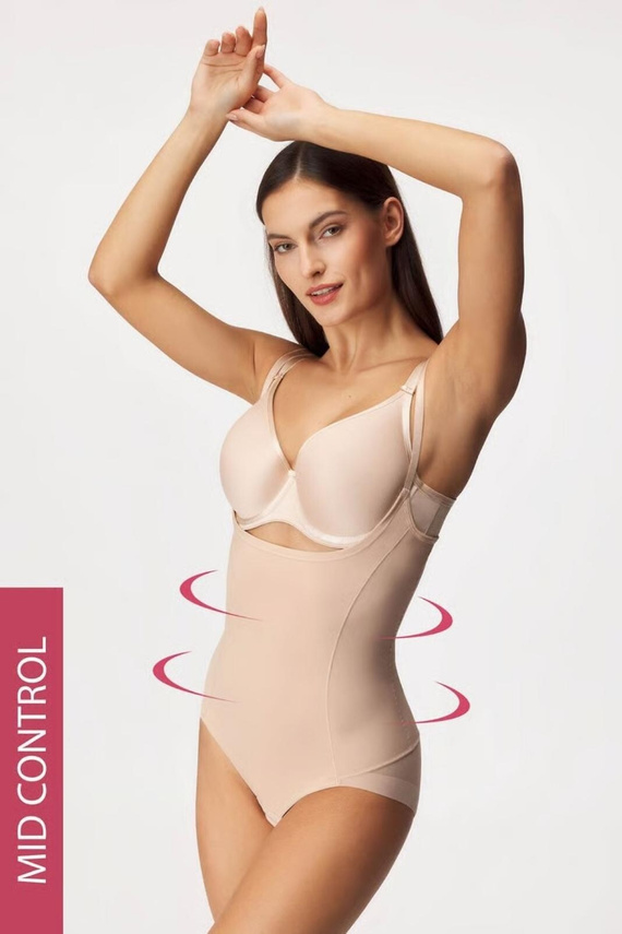 Sanet trägerloser Body Kalimo - ecru