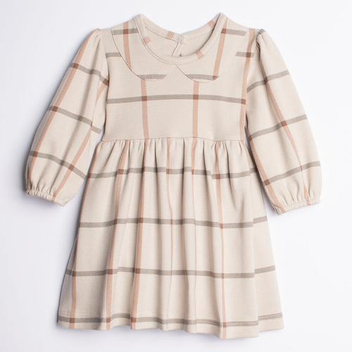 221160 Kleid-Body Kiku Nicol aus Baumwolle im Karomuster für Mädchen
