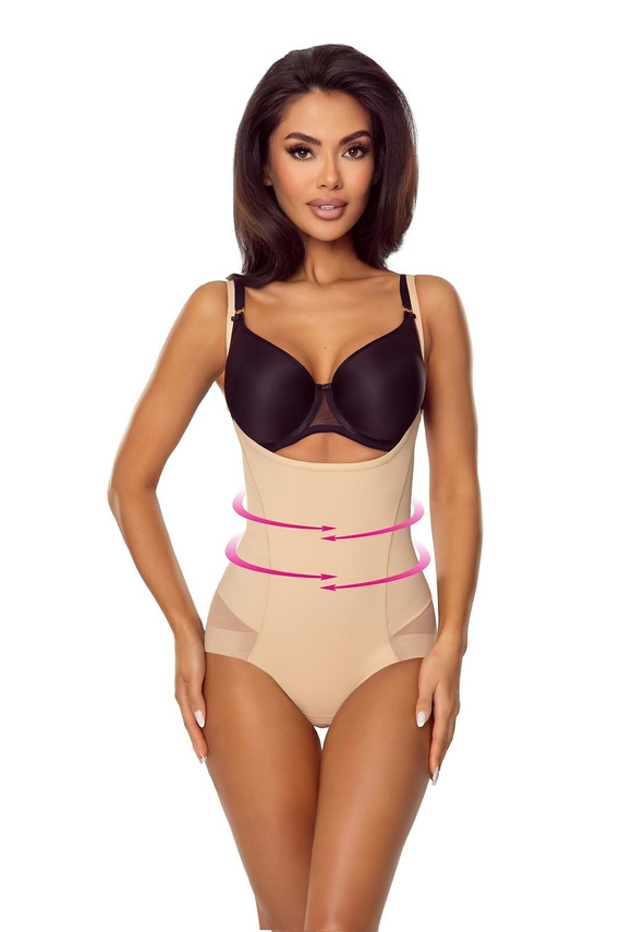 Body 7006 Ofelia Lapinee Beige Shapewear-Body unter der Brust Figurformend