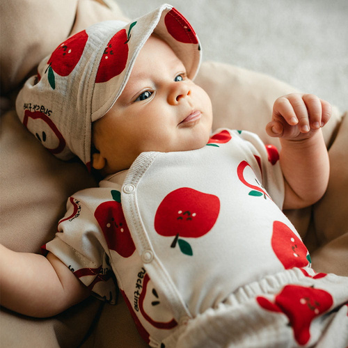 Baby Body Eevi Snack Time Kurzarm Baumwolle elastisch bequem