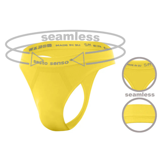 CL13 Nahtloser Herren-Tanga Sesto Senso gelb