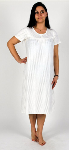 441 Juliette Forex Nachthemd - ecru gepunktet