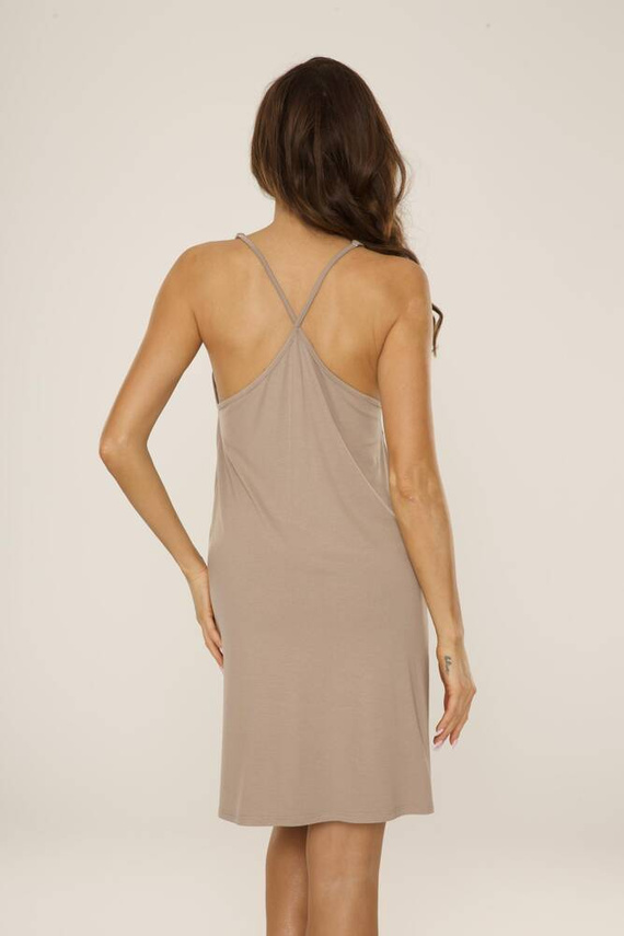 765 Carmel De Lafense Nachthemd - hell mokka