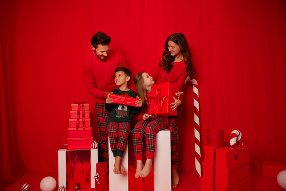 Tess Kinderpyjamas Italian Fashion - rot/print 