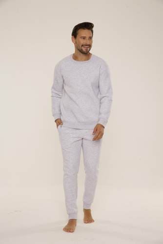 813 Indigo Herren-Trainingsanzug von De Lafense - leicht meliert