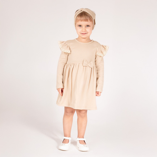 212160 Tola Nicol Kleid-Body mit langen Ärmeln – Beige