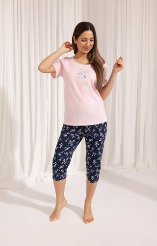 700 Regina Damenpyjama – Rosa