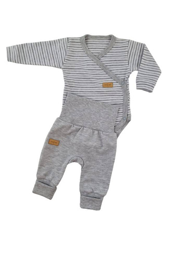 Baumwollshorts „Lines“ Terjan – grau