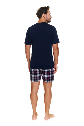 7201 „Chill“ Doctor Nap Herrenpyjama – Marineblau