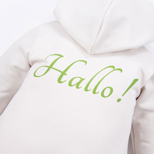 Hallo Eevi-Trainingsanzug mit Kapuze – Ecru