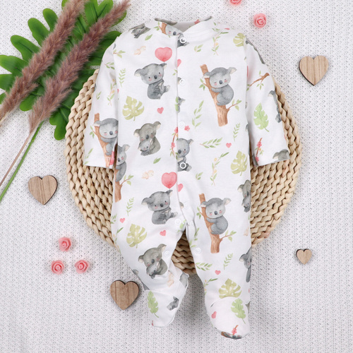 Baby-Strampler Nini Sweet Koala 100% Bio-Baumwolle für Neugeborene