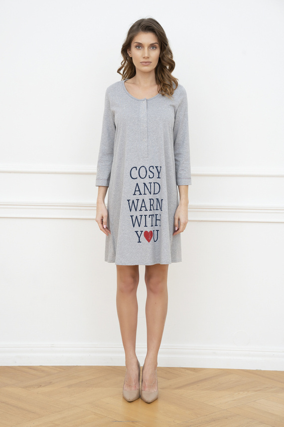 Balm Schwangerschaft und Stillen Shirt. 3/4 Ärmel Italia Fashion - melange