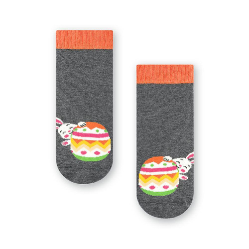 Art.014 Happy Ester Steven Kindersocken – 044 Melangegrau