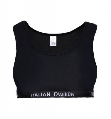 Nikola Mädchen-BH, breiter Träger Italian Fashion- schwarz