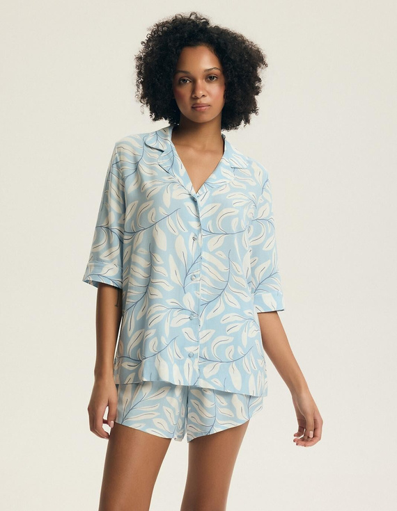 Damenpyjama 44482 Estes 100% Viskose mit Knöpfen