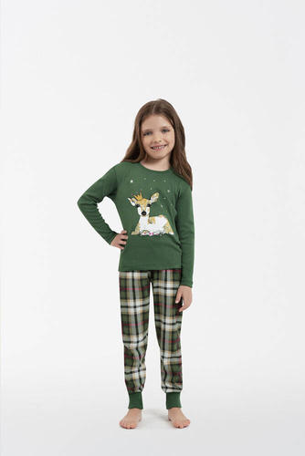 Zonda Kinderschlafanzug Italian Fashion - grün/print