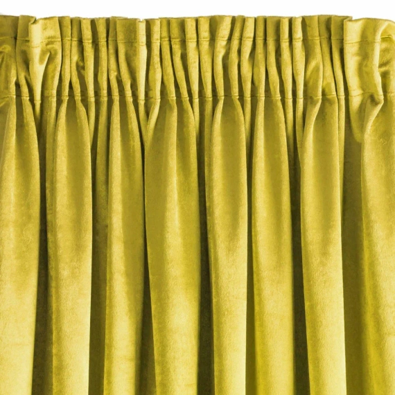 Taylor Samtvorhang fertig auf Band Design91 Senf