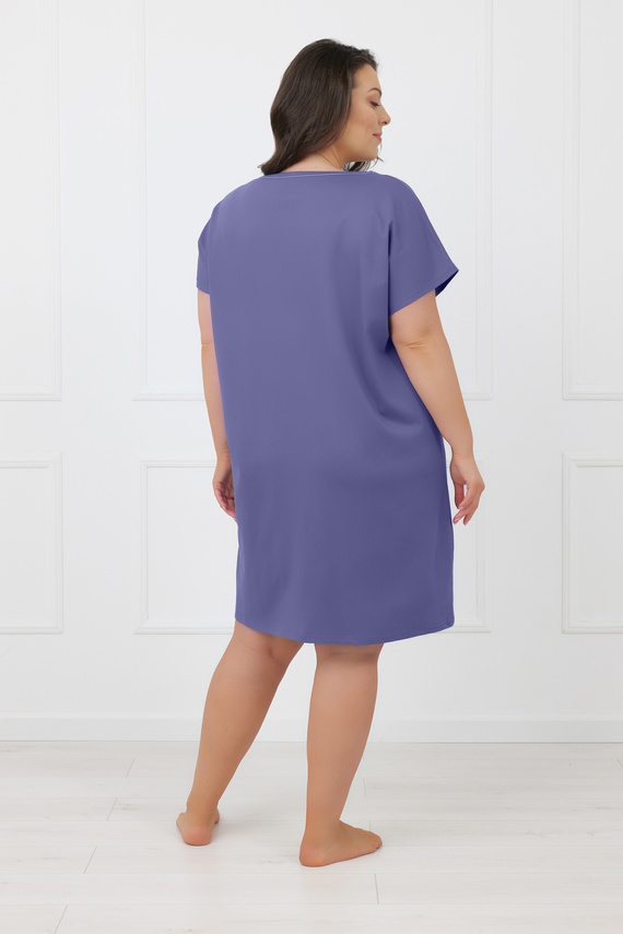 Damen Nachthemd Rima Italian Fashion 100% Baumwolle Kurzarm