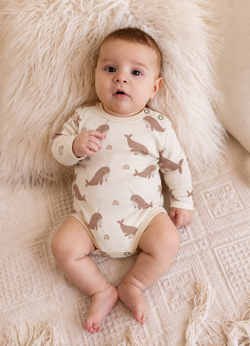 03256DR „Marlin“ Makoma Baby-Body mit langen Ärmeln